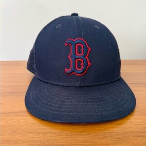 Boston Red Sox New Era Dark Blue Cap Size 7 1/4